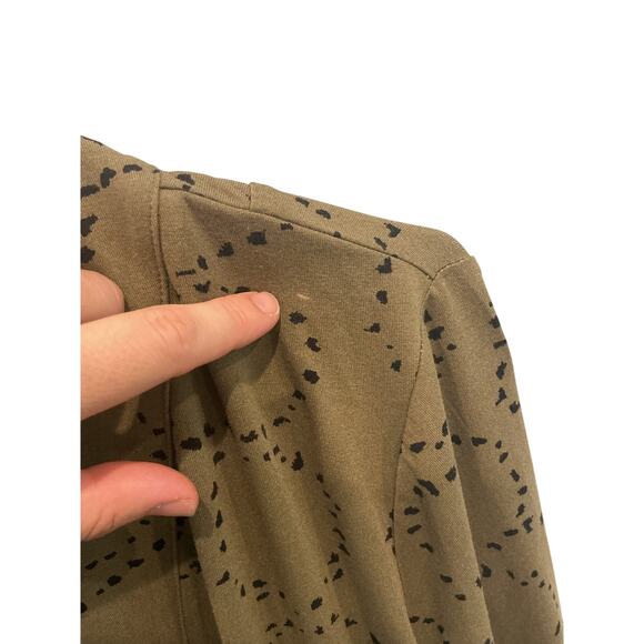 Habitat Womens Open Front Cardigan Size Large Green Lagenlook Boho Beach Casual - Picture 5 of 9